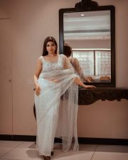 Baby and Baby Actress Pragya Nagra in a White Sheer Saree with Matching White Sleeveless Blouse Pictures 08 Baby and Baby Actress Pragya Nagra in a White Sheer Saree with Matching White Sleeveless Blouse Pictures 08