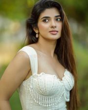 Beautiful Pragya Nagra in a White Lace Dress Pictures 02