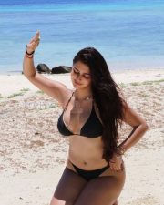 Breezy Actress Prakriti Pavani in a Black Triangle Bikini Photos 03 Breezy Actress Prakriti Pavani in a Black Triangle Bikini Photos 03