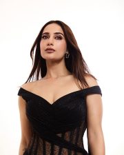 Captivating Kusha Kapila in a Black Bodycon Dress Photos 02