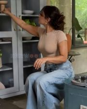 Charming Actress Kusha Kapila in a Beige Fitted Tee and Jeans Photos 03 Charming Actress Kusha Kapila in a Beige Fitted Tee and Jeans Photos 03