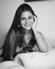 Chic and Sexy Prakriti Pavani in a Black and White Camisole Top with Shorts Stills 01