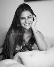 Chic and Sexy Prakriti Pavani in a Black and White Camisole Top with Shorts Stills 01