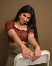 Cute Actress Pragya Nagra in a Brown Top and Green Pant Photos 03