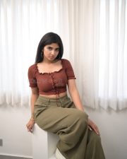 Cute Actress Pragya Nagra in a Brown Top and Green Pant Photos 05