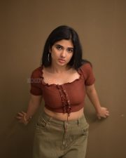 Cute Actress Pragya Nagra in a Brown Top and Green Pant Photos 07