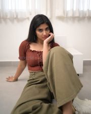 Cute Actress Pragya Nagra in a Brown Top and Green Pant Photos 08