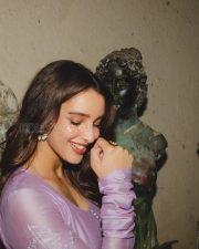 Dhadak 2 Actress Triptii Dimri in a Lavender Lilac Anarkali with a Deep Cleavage and Voluminuous Flared Skirt Photos 06