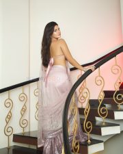 Elegant Actress Prakriti Pavani in a pink sequined skirt and bikini top Photos 03