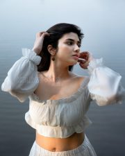 Enigmatic Actress Pragya Nagra in a White Off Shoulder Peasant Blouse Photos 05