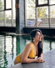 Erotic Nikita Sharma in a Mustard Two Piece Bikini Swimsuit Photos 02 Erotic Nikita Sharma in a Mustard Two Piece Bikini Swimsuit Photos 02