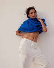 Glam Tripti Dimri Showing Navel in a Blue Sweater Photos 06