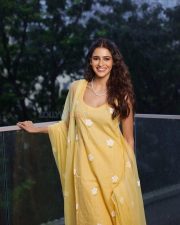 Gorgeous Prakriti Pavani in a Yellow Kurta Photos 03