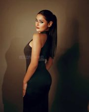 How Does it Feel Actress Prakriti Pavani in a Black Halter Neck Bodycon Maxi Dress Stills 01 How Does it Feel Actress Prakriti Pavani in a Black Halter Neck Bodycon Maxi Dress Stills 01