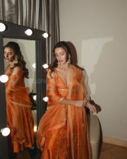 Ma Behen Heroine Triptii Dimri in a Burnt Orange Anarkali with a Sleeveless Deep Cleavage Bodice and Straight Fit Pants Pictures 01 Ma Behen Heroine Triptii Dimri in a Burnt Orange Anarkali with a Sleeveless Deep Cleavage Bodice and Straight Fit Pants Pictures 01