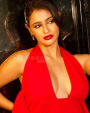 Ravishing Cleavage Prakriti Pavani in a Red Deep V Halter Dress Photos 05 Ravishing Cleavage Prakriti Pavani in a Red Deep V Halter Dress Photos 05