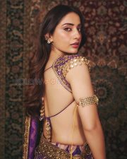 Regal Kusha Kapila Cleavage in a Purple Bandhani Saree Photos 01 Regal Kusha Kapila Cleavage in a Purple Bandhani Saree Photos 01