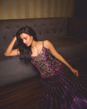 Resplendent Actress Tripti Dimri in a Purple Gold Embroidered Spaghetti Gown Photos 01 Resplendent Actress Tripti Dimri in a Purple Gold Embroidered Spaghetti Gown Photos 01