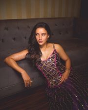 Resplendent Actress Tripti Dimri in a Purple Gold Embroidered Spaghetti Gown Photos 02 Resplendent Actress Tripti Dimri in a Purple Gold Embroidered Spaghetti Gown Photos 02