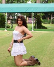 Sassy Actress Nikita Sharma in a White Strapless Eyelet Mini Dress with Cowboy Boots Photos 06 Sassy Actress Nikita Sharma in a White Strapless Eyelet Mini Dress with Cowboy Boots Photos 06