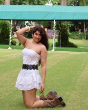 Sassy Actress Nikita Sharma in a White Strapless Eyelet Mini Dress with Cowboy Boots Photos 09 Sassy Actress Nikita Sharma in a White Strapless Eyelet Mini Dress with Cowboy Boots Photos 09