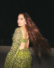 Sexy Kusha Kapila in a Leopard Printed Saree with a Sleeveless Cut Out Blouse Photos 08