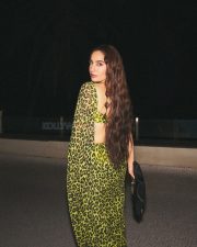 Sexy Kusha Kapila in a Leopard Printed Saree with a Sleeveless Cut Out Blouse Photos 10