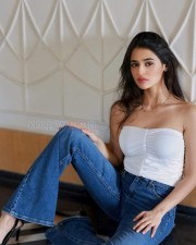 Sexy Prakriti Pavani in a Blue Jeans and White Tube Top Photos 03