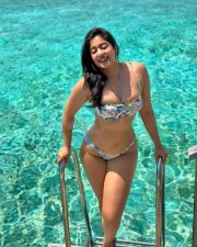 Spicy Hot Actress Nikita Sharma in a Bold Printed Two Piece Bikini Photos 02