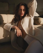 Stylish Tripti Dimri in a Buttonless Beige Overcoat Outfit for Vogue Photos 01 Stylish Tripti Dimri in a Buttonless Beige Overcoat Outfit for Vogue Photos 01