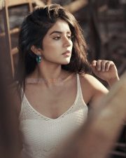 Beautiful Megha Shetty in a White Sleeveless Dress Photos 02