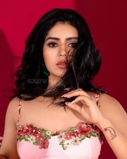 Charming Megha Shetty in a Pink Sleeveless Dress Pictures 01