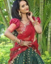 Actress Sreelu at Kotha Rangula Prapancham Movie Teaser Launch Pictures 01