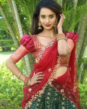 Actress Sreelu at Kotha Rangula Prapancham Movie Teaser Launch Pictures 07