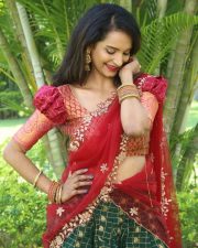 Actress Sreelu at Kotha Rangula Prapancham Movie Teaser Launch Pictures 08