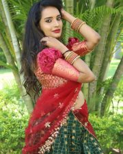 Actress Sreelu at Kotha Rangula Prapancham Movie Teaser Launch Pictures 10