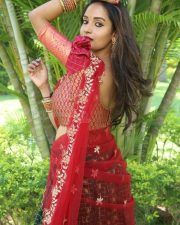 Actress Sreelu at Kotha Rangula Prapancham Movie Teaser Launch Pictures 11