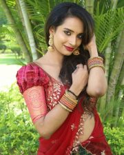 Actress Sreelu at Kotha Rangula Prapancham Movie Teaser Launch Pictures 17