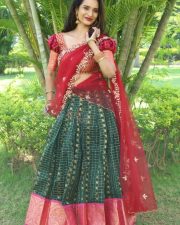 Actress Sreelu at Kotha Rangula Prapancham Movie Teaser Launch Pictures 20