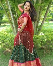 Actress Sreelu at Kotha Rangula Prapancham Movie Teaser Launch Pictures 21