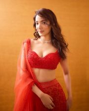 Captivating Medha Shankr in a Red Lehenga Photos 04