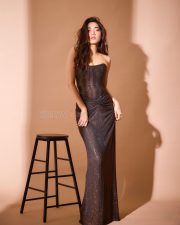 Ginny Wedss Sunny 2 Actress Medha Shankr in a Strapless Floor Length Shimmering Gown Pictures 09