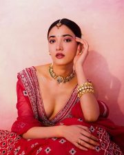 Glamorous Actress Medha Shankr in a Red Embroidered Lehenga Choli Photos 02 Glamorous Actress Medha Shankr in a Red Embroidered Lehenga Choli Photos 02