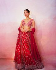 Glamorous Actress Medha Shankr in a Red Embroidered Lehenga Choli Photos 05 Glamorous Actress Medha Shankr in a Red Embroidered Lehenga Choli Photos 05