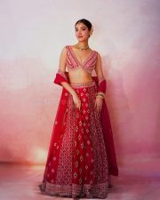 Glamorous Actress Medha Shankr in a Red Embroidered Lehenga Choli Photos 06 Glamorous Actress Medha Shankr in a Red Embroidered Lehenga Choli Photos 06
