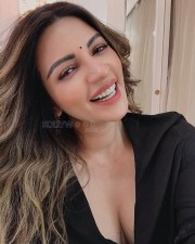 Hot Shama Sikander Cleavage in a Black Dress with Lace Bra Photos 03 Hot Shama Sikander Cleavage in a Black Dress with Lace Bra Photos 03