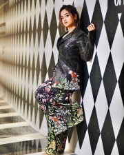 Actress Chaitra Vasudevan in a Sequin Blazer Set Photos 01