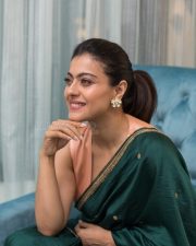 Beautiful Kajol Devgn in a Green Sari Photos01