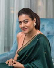 Beautiful Kajol Devgn in a Green Sari Photos02