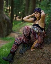 Bold Actress Megha Shukla Forest Photos 04